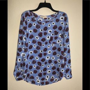 Loft Floral Blouse Size M